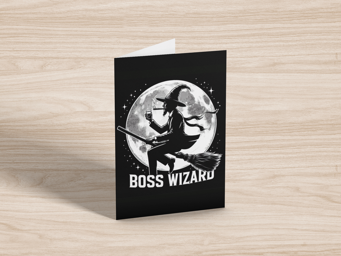 Boss Wizard - Alternative Greeting Card