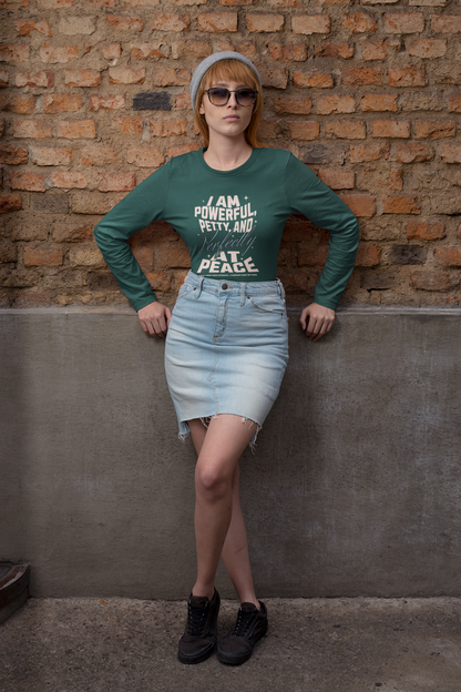 Powerful and Petty - Unisex Alternative Lightweight Long Sleeve Tee