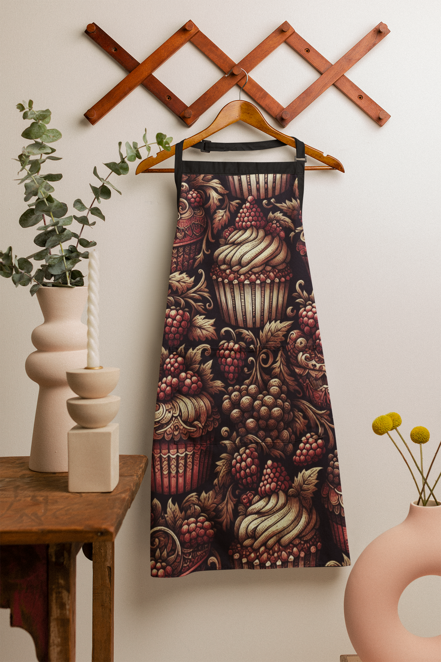 Darkly Delicious - Black - Gothic Kitchen Apron