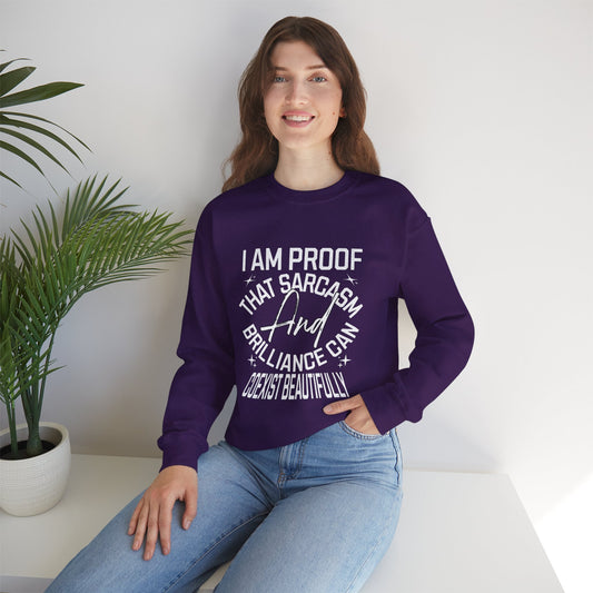 Sarcasm and Brilliance - Alternative Unisex Heavy Blend™ Crewneck Sweatshirt