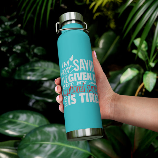 Wing It & Thrive - Copper Vacuum Insulated Bottle, 22oz