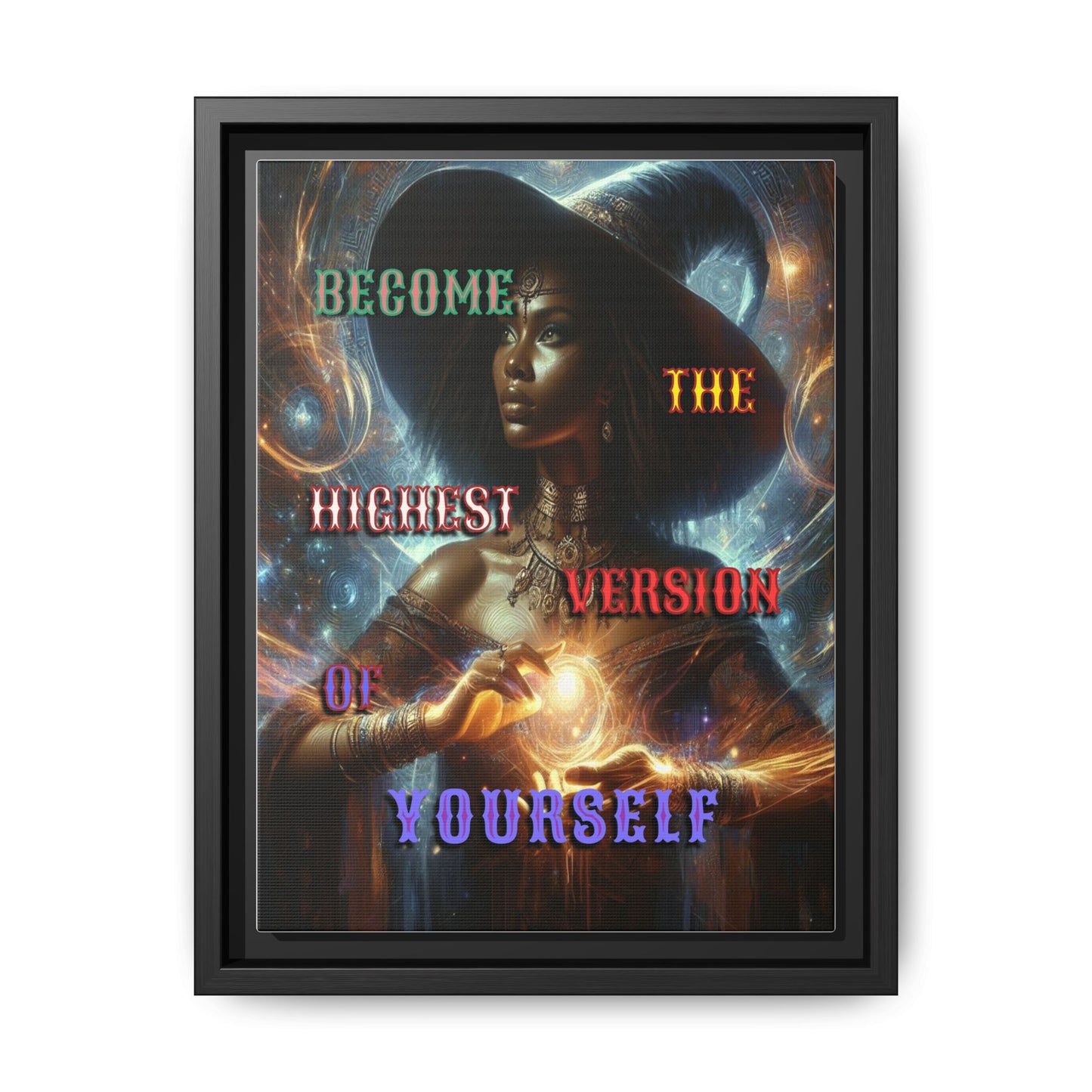 Higher Version - Gothic Framed Matte Canvas Print