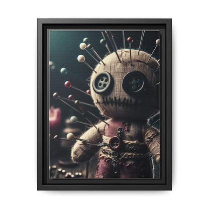 Sinister Charm - Gothic Framed Matte Canvas Print