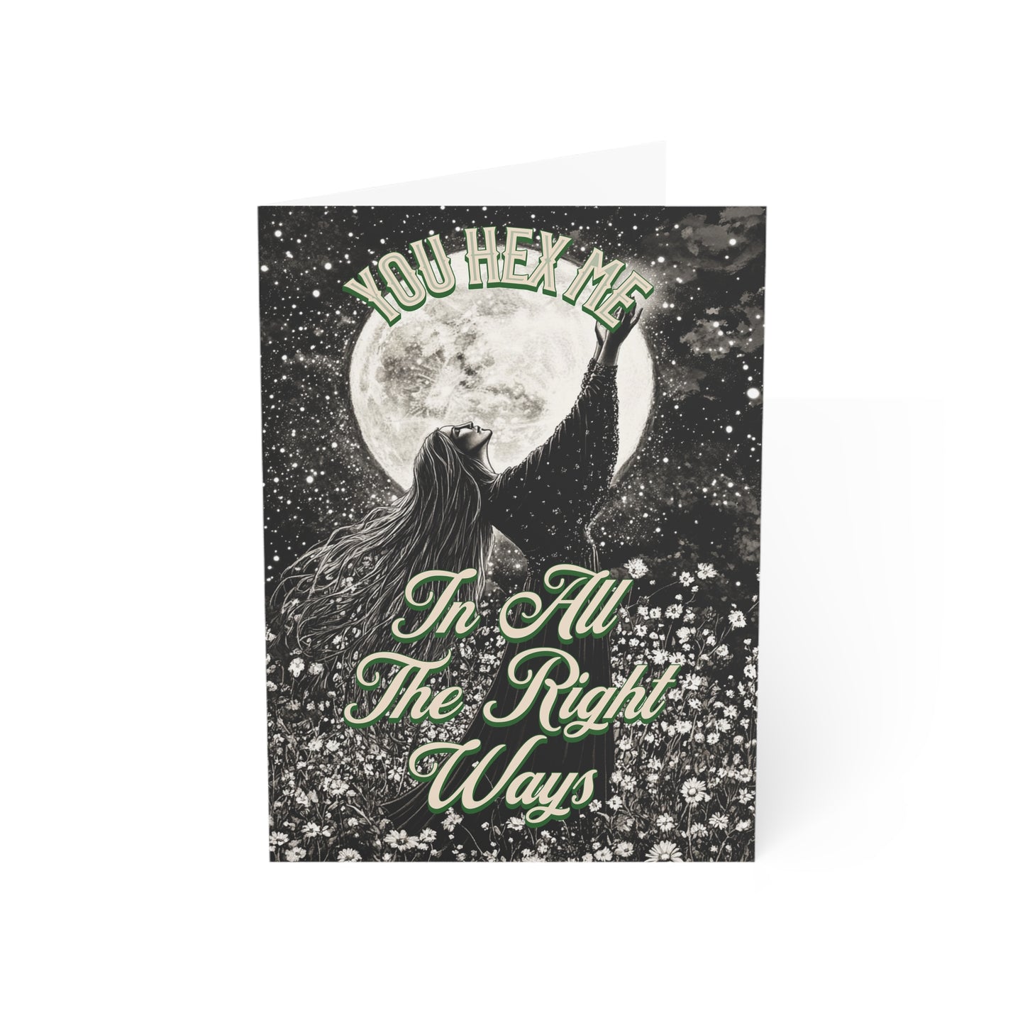 You Hex Me - Alternative Greeting Card for Romantic Goths