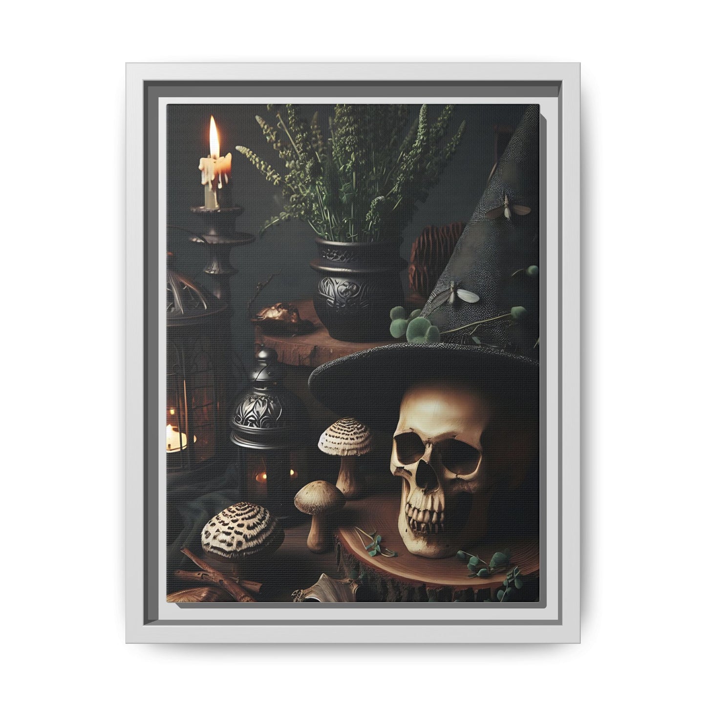 Sorcerer’s Relic - Gothic Framed Matte Canvas Print