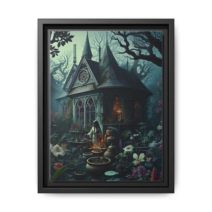 The Enchanted Dwelling - Framed Matte Canvas Print