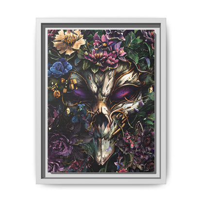 Nature's Haunting Elegance - Gothic Framed Matte Canvas Print