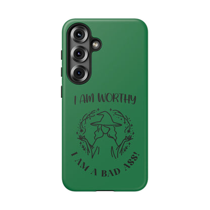 I Am Worthy - Tough Cases - Green - For Samsung, Pixel & iPhone