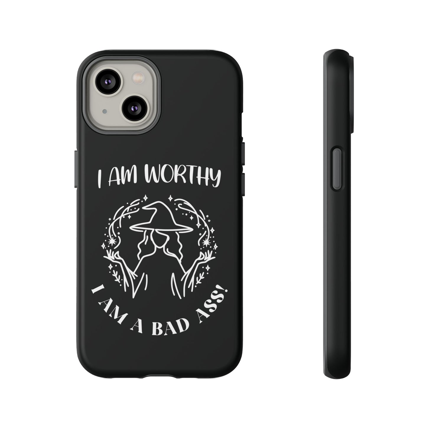 I Am Worthy - Tough Cases - Black - For Samsung, Pixel & iPhone