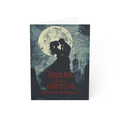 Moonlit Shadows - Alternative Greeting Card for Romantic Goths