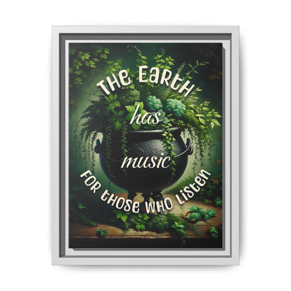 Earth Music - Framed Canvas Wall Art