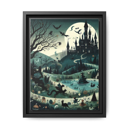 Whimsigoth Fairytale - Framed Matte Canvas Print