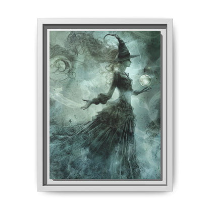 Mistweaver Enchantress - Gothic Framed Matte Canvas Print