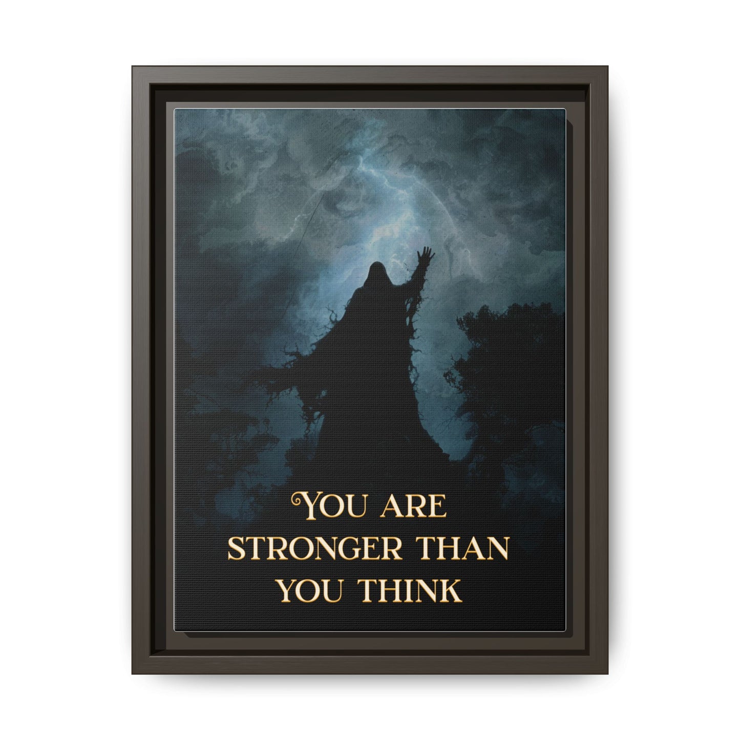 You are Stronger than you Think - Framed Matte Canvas Print