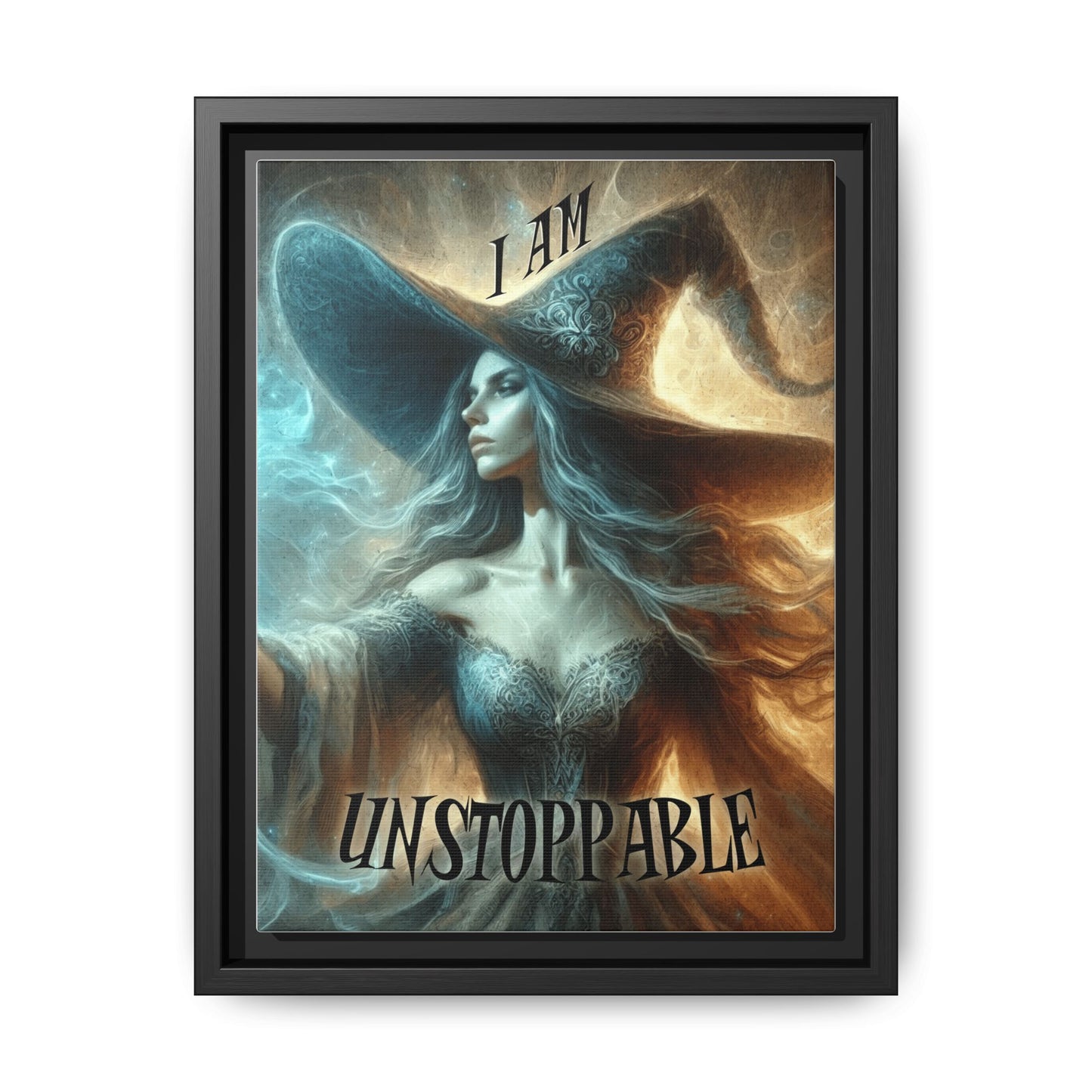 I Am Unstoppable - Framed Matte Canvas Print