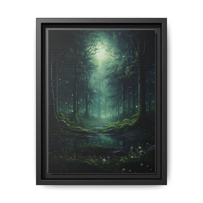 Fireflies - Gothic Framed Matte Canvas Print