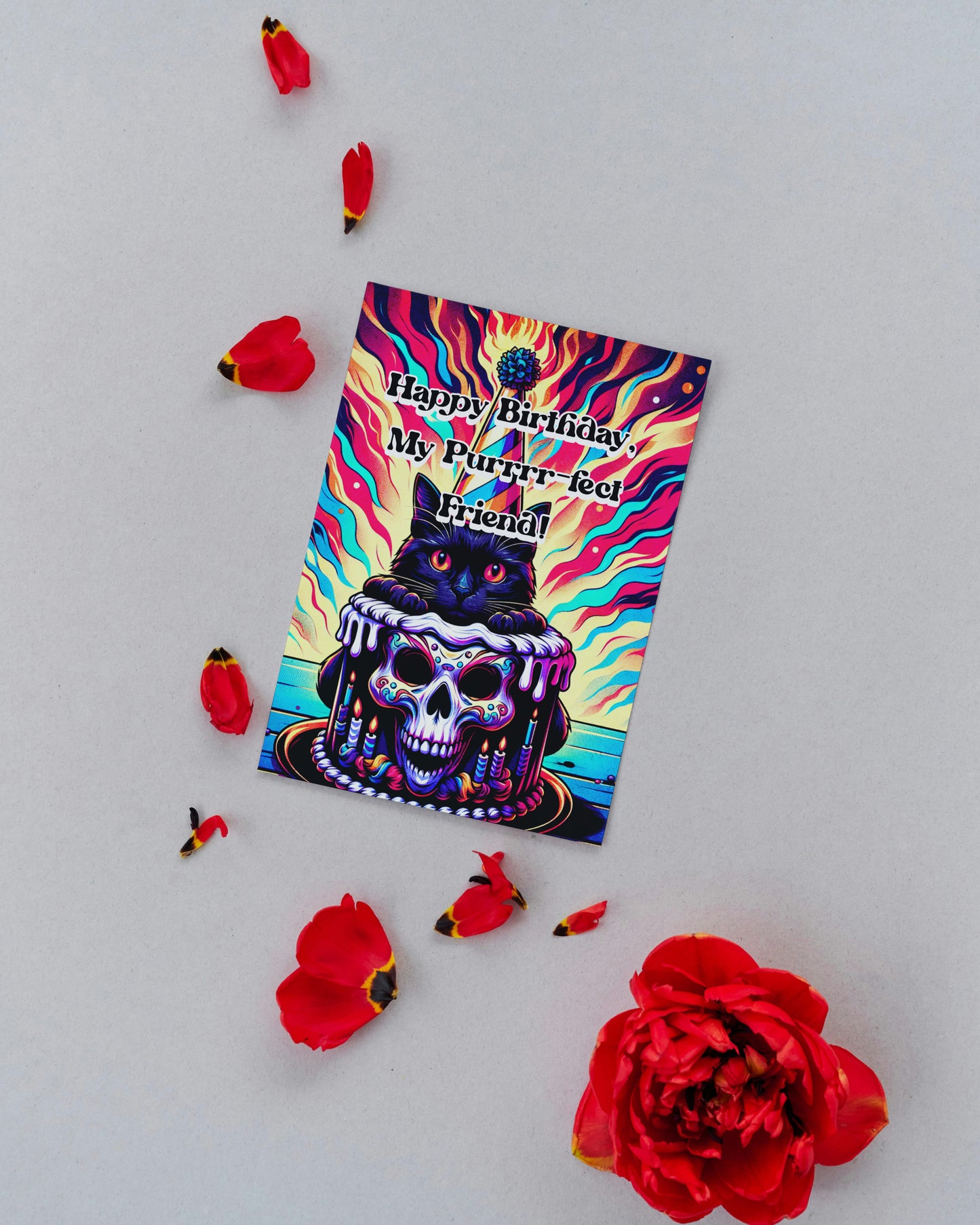 My Purrr-fect Friend - Alternative Birthday Wishes Card