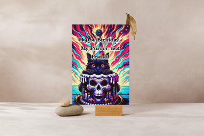 My Purrr-fect Friend - Alternative Birthday Wishes Card