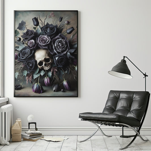 Vanitas Botanica - Framed Matte Canvas Print