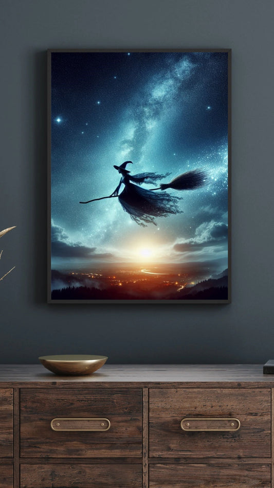 Riding Free - Gothic Framed Matte Canvas Print