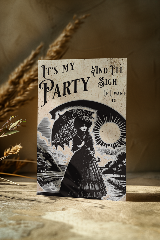 It's my Party - Alternative Birthday Wishes Card