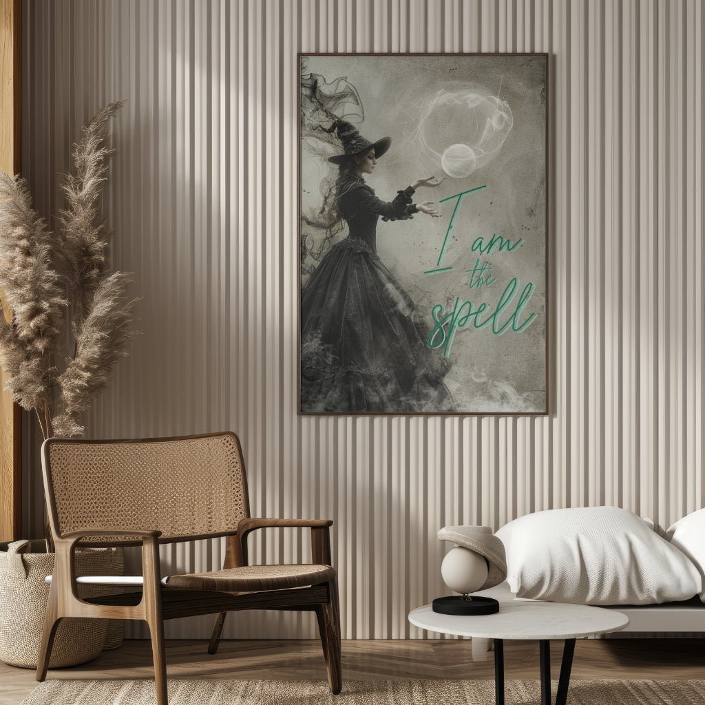 I Am the Spell - Gothic Framed Matte Canvas Print