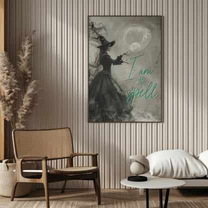 I Am the Spell - Gothic Framed Matte Canvas Print