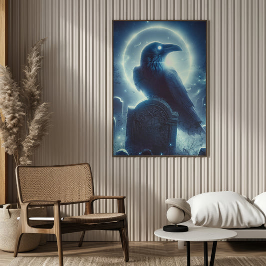 Ethereal Guardian - Framed Matte Canvas Art