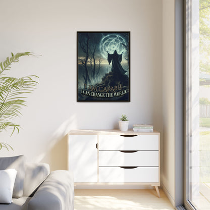 I Am Capable - Positive Affirmation Framed Matte Canvas Print