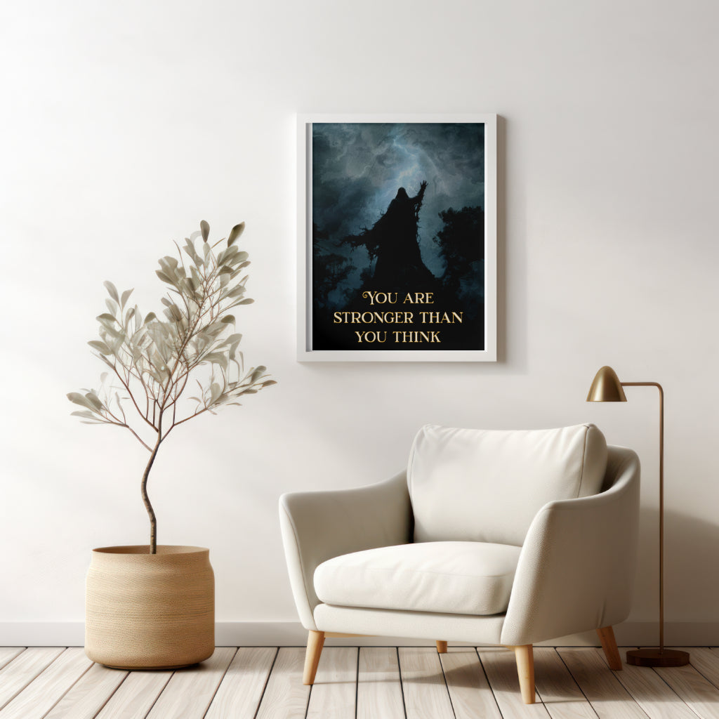 You are Stronger than you Think - Framed Matte Canvas Print