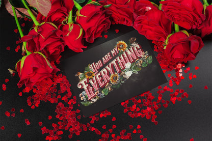 You Are My Everything - Alternative Greeting Card for Romantic Goths