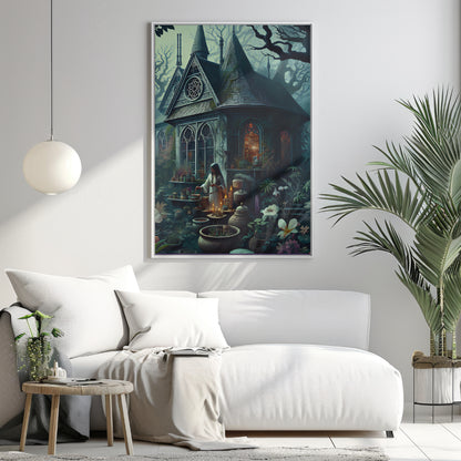The Enchanted Dwelling - Framed Matte Canvas Print