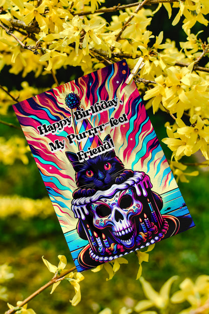 My Purrr-fect Friend - Alternative Birthday Wishes Card