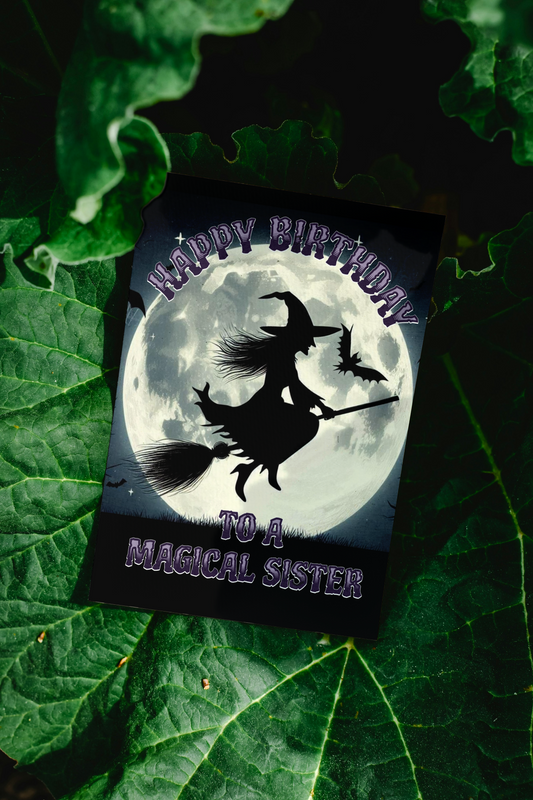 Magical Sister - Alternative Birthday Wishes Card