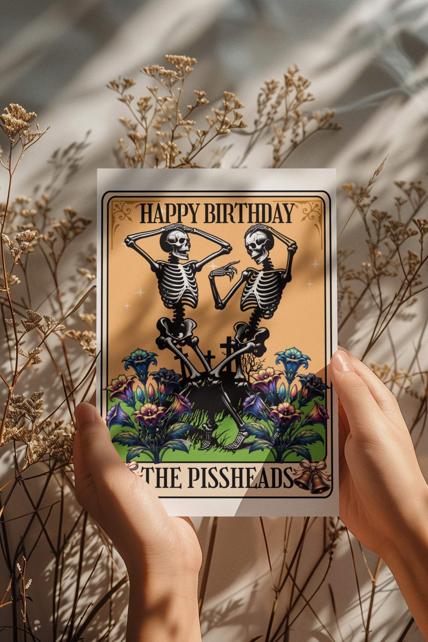 Whimsigoth Skeleton Tarot - Alternative Birthday Card