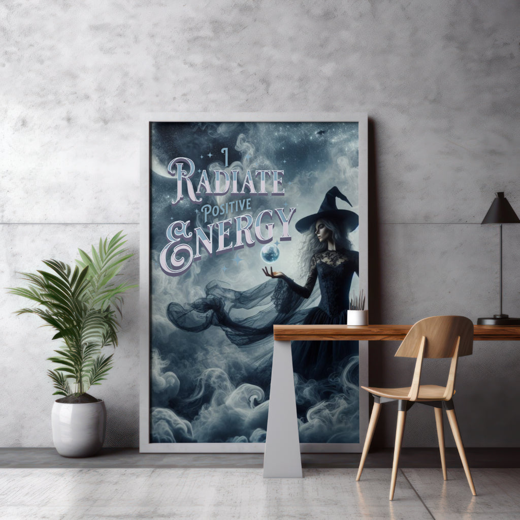 I Radiate Positive Energy - Framed Matte Canvas Wall Art