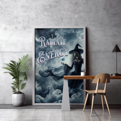 I Radiate Positive Energy - Framed Matte Canvas Wall Art