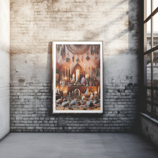 Sacred Space - Framed Matte Canvas Print