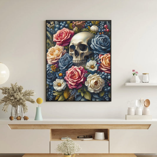 Midnight Mourning - Framed Matte Canvas Print