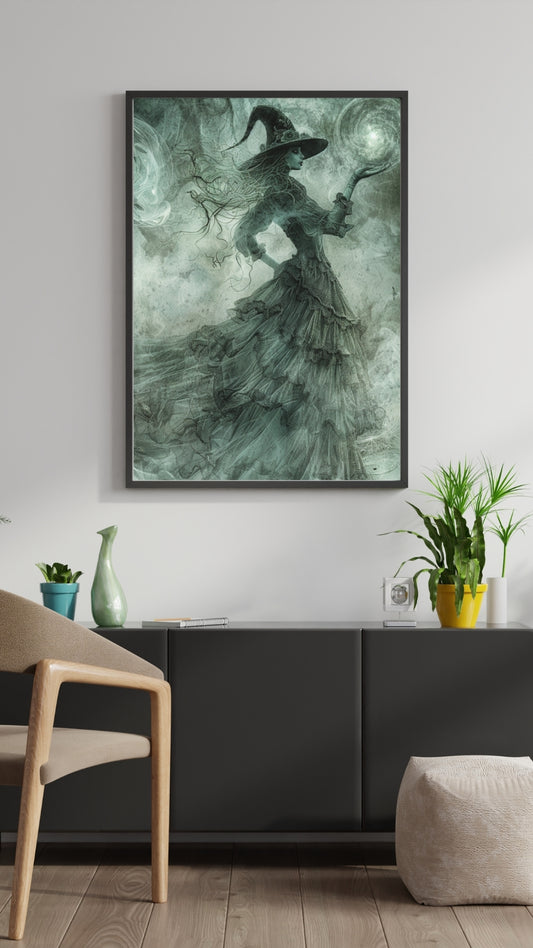 Witch's Wisdom - Framed Matte Canvas Print