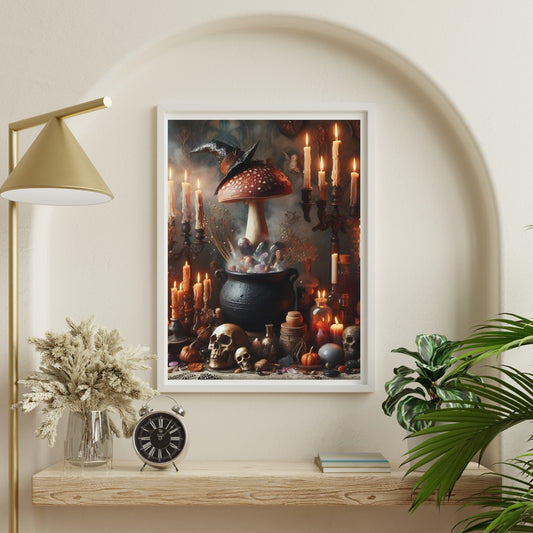 Spirit Altar - Framed Matte Canvas Print