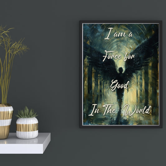 Force for Good - Gothic Framed Matte Canvas Print