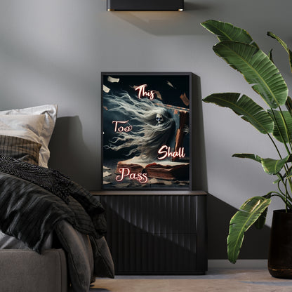 This too Shall Pass - Framed Matte Canvas Art Print