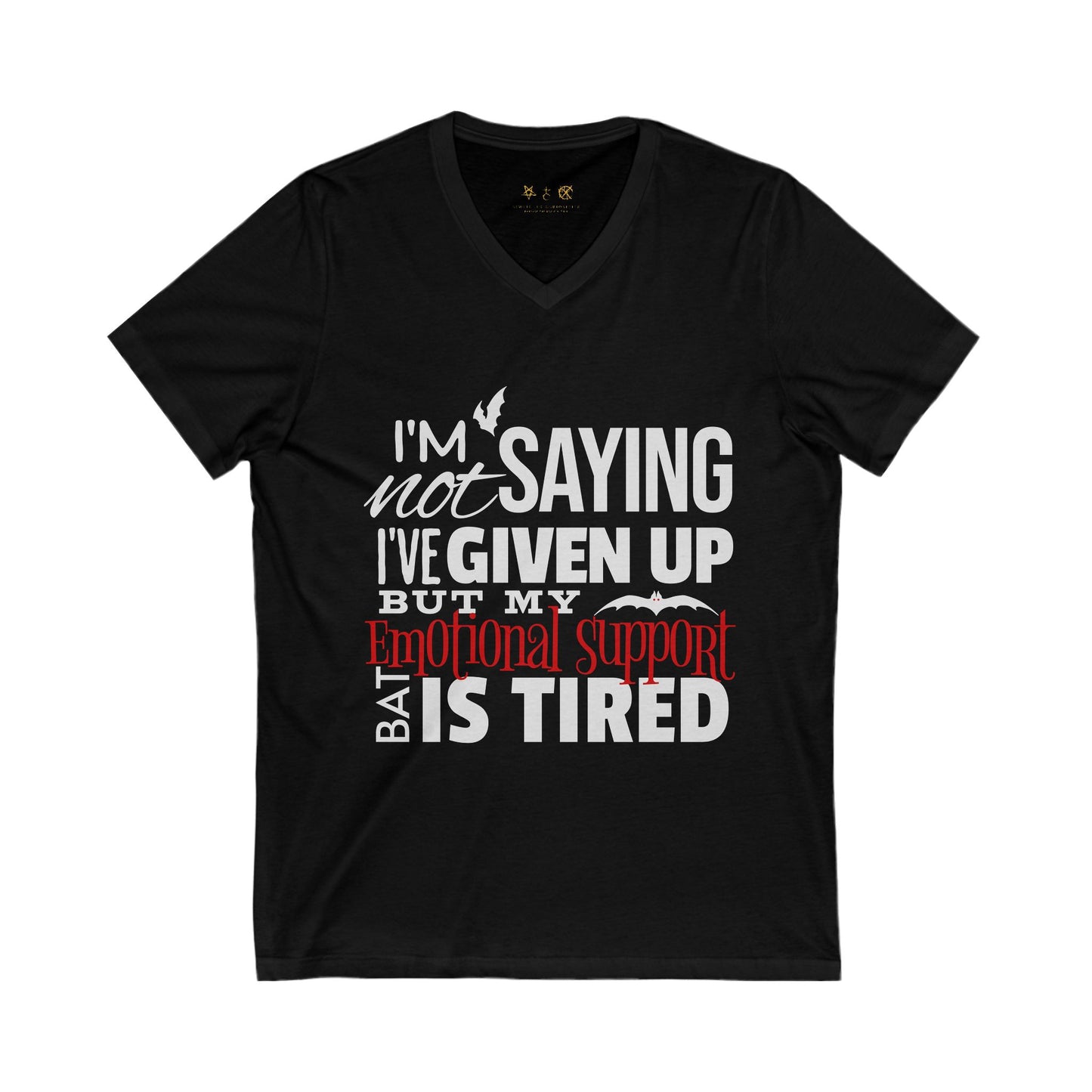 Wing It & Thrive - Unisex Jersey Short Sleeve V-Neck Tee