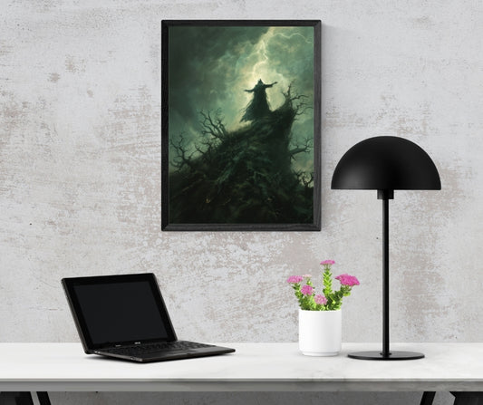 Stormcaller - Framed Matte Canvas Art