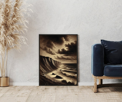 Edge of Eternity - Framed Matte Canvas Art