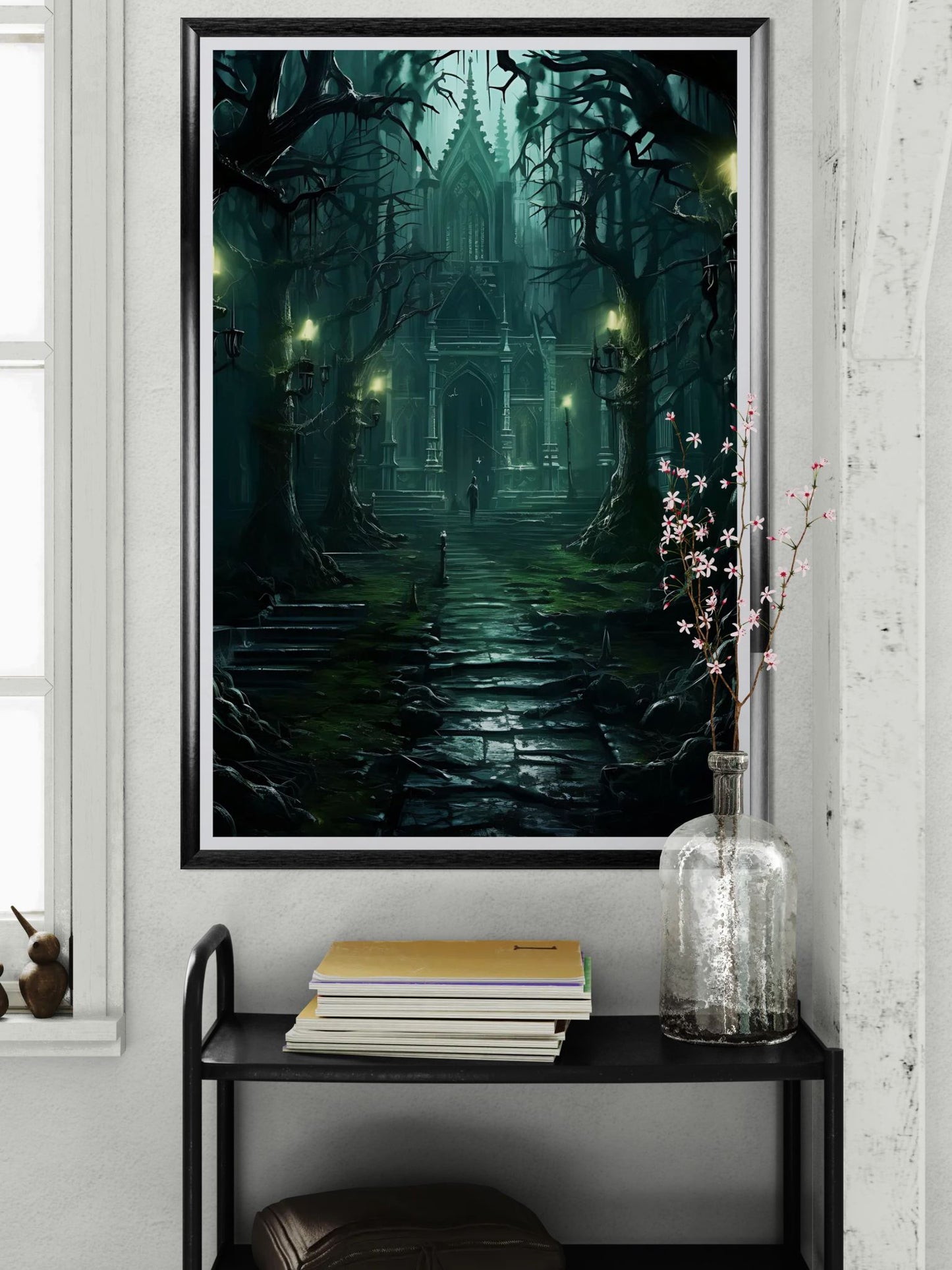 Abandoned Castle - Framed Matte Canvas Print