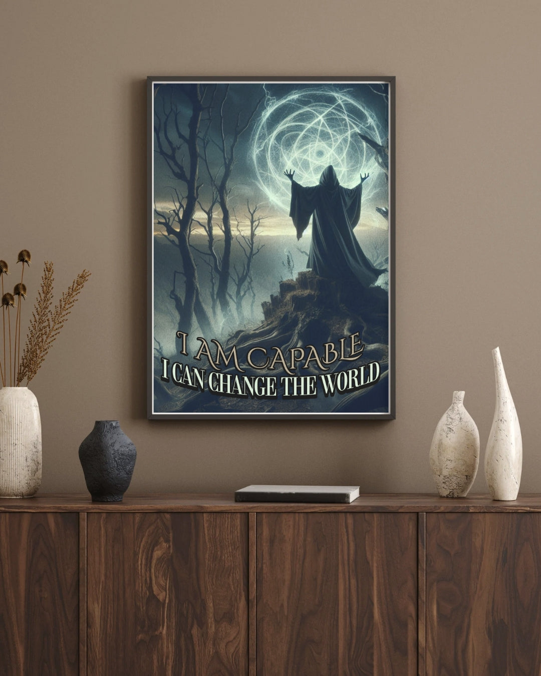 I Am Capable - Positive Affirmation Framed Matte Canvas Print