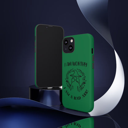 I Am Worthy - Tough Cases - Green - For Samsung, Pixel & iPhone