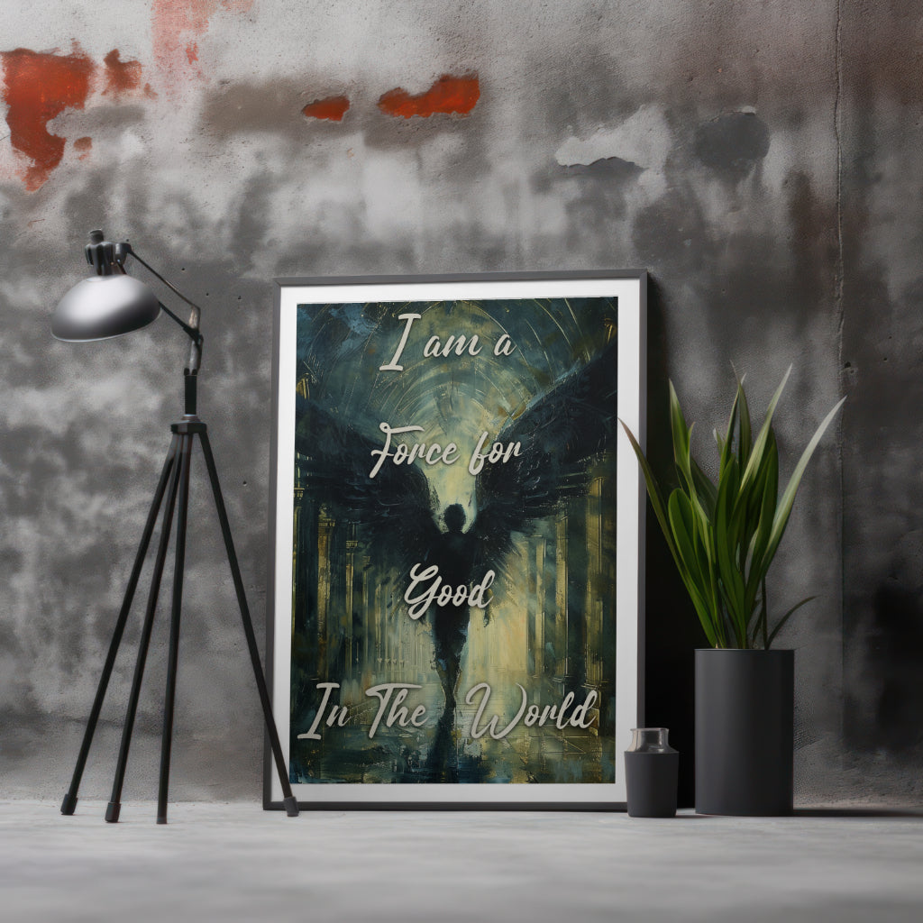 Force for Good - Gothic Framed Matte Canvas Print